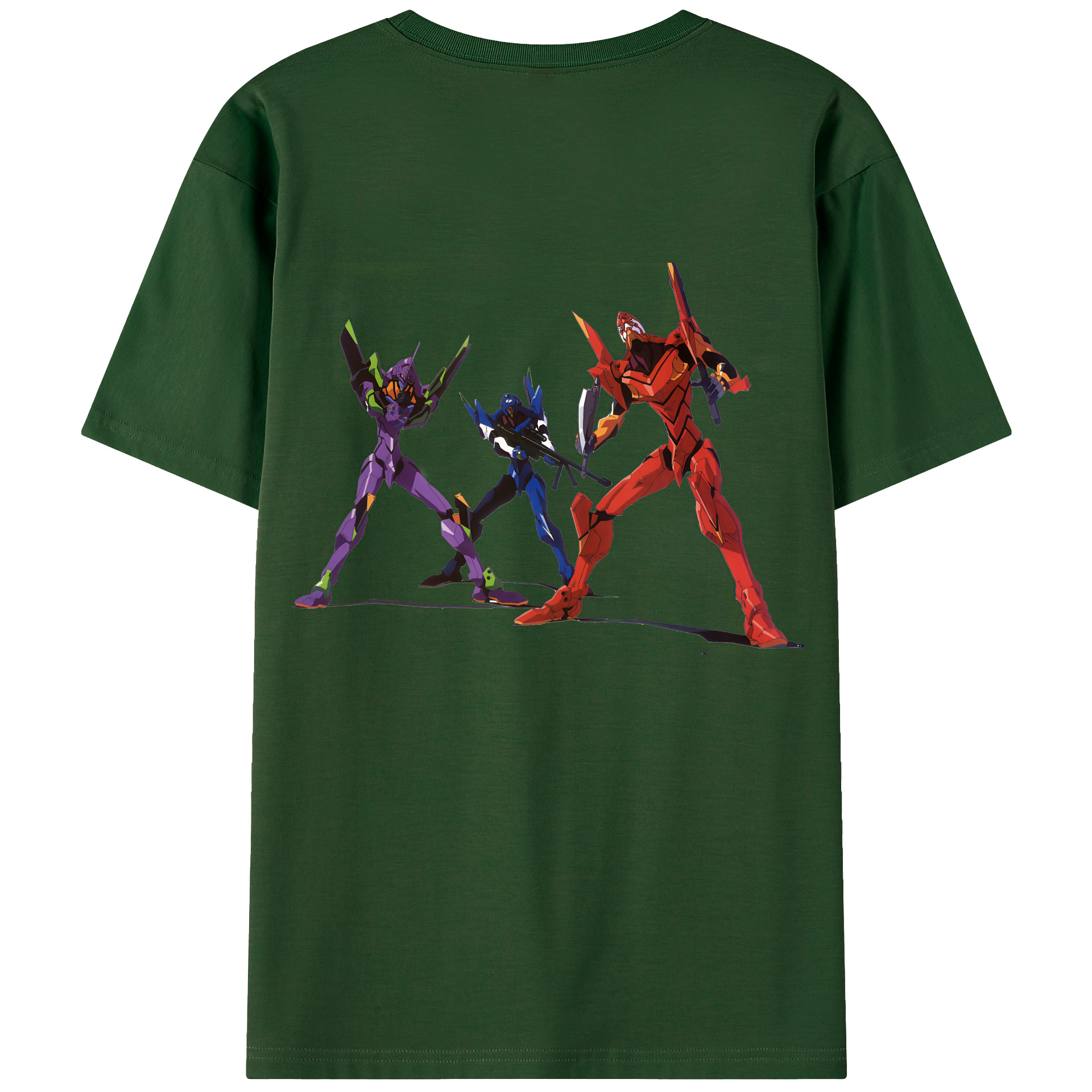 （画像用） EVA 新世紀エヴァンゲリオン 綿100％半袖Tシャツ（背面プリント）